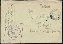 LUFTWAFFE 1939-45 / LUFTFELDPOST II.WK : BÖHMEN & MÄHREN 1942 (23.4.) 2K-Steg: KREMSIER/a/DDBM (teils Etw. Undeutl.) + V - Aerei