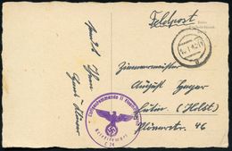 LUFTWAFFE 1939-45 / LUFTFELDPOST II.WK : GENERALGOUVERNEMENT 1942 (10.1.) Stummer, Ehem. Polnischer 2K-Steg = Tarnstempe - Aerei