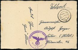 LUFTWAFFE 1939-45 / LUFTFELDPOST II.WK : GENERALGOUVERNEMENT 1942 (10.1.) Stummer, Ehem. Polnischer 2K-Steg = Tarnstempe - Avions