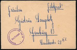 LUFTWAFFE 1939-45 / LUFTFELDPOST II.WK : GENERALGOUVERNEMENT 1943 (24.3.) Viol. Briefstempel: Überführungskommando Der L - Avions