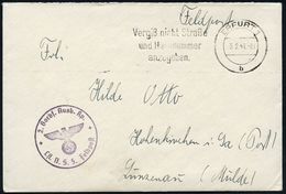 LUFTWAFFEN-FLUGSCHULEN & AKADEMIEN : ERFURT 1/ B/ Vergiß Nicht Straße/ U.Hausnummer.. 1941 (3.2.) MWSt + Viol. 1K-HdN: 2 - Vliegtuigen