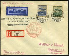 ZEPPELINPOST / ZEPPELIN-BELEGE : FRANKFURT (MAIN)/ C/ AUSLANDS-/ STELLE/ BAHNPOSTAMT 19 1936 (3.5.) 2K-Steg Auf Kompl. Z - Zeppelins