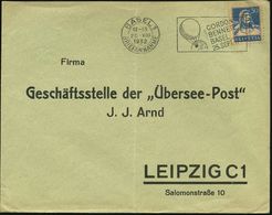 BALLON / BALLON-FELDPOST : SCHWEIZ 1932 (Aug.) Seltener MWSt: BASEL 1/GORDON/BENNETT/BASEL/25.SEPT. (Ballon/Globus) EF M - Fesselballons