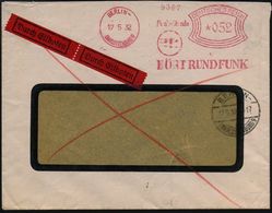 RADIO- & TV-SENDER / FUNKTÜRME : BERLIN-/ CHARLOTTENBURG9/ Funk-Stunde/ HÖRT RUNDFUNK 1932 (17.5.) AFS 052 Pf. = Sender- - Ohne Zuordnung