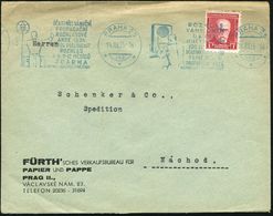 RADIO- & TV-SENDER / FUNKTÜRME : TSCHECHOSLOWAKEI 1935 (14.12.) Blauer BdMWSt.: PRAHA 25/***/USTASTNICI VANOCNI/ PROPAGA - Unclassified