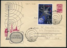 FERNSEHEN / TV-INDUSTRIE & APPARATE : UdSSR 1967 (14.V.) 4 Kop. U Staatswappen ,rotlila: Denj Radio = TV-Bildschirm/ TV- - Non Classificati