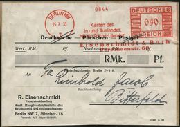 GEOGRAFIE / LANDKARTEN : BERLIN NW/ 7/ Karten Des/ In-u.Auslandes/ Militär-Polizei-Literatur/ Eisenschmidt & Bath 1933 ( - Geography