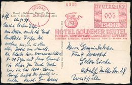 EDELMETALLE: SILBER / GOLD / PLATIN : DESSAU/ 1/ Anno 1743/ HOTEL GOLDENER BEUTEL.. 1934 (25.11.) Seltener AFS = Gold-Be - Other & Unclassified