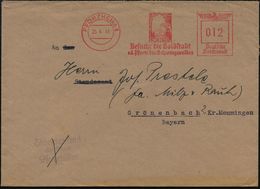 EDELMETALLE: SILBER / GOLD / PLATIN : PFORZHEIM 1/ Besucht D.Goldstadt/ A.d.Pforte D.Schwarzwaldes 1941 (25.4.) AFS = Si - Other & Unclassified