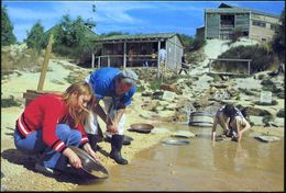 EDELMETALLE: SILBER / GOLD / PLATIN : AUSTRALIEN 1979 20 C. BiP "Goldsucher", Motivgl. Wertstempel! (Sovereign Hill, Bal - Andere & Zonder Classificatie