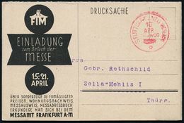 INTERNATIONALE FRANKFURTER MESSE (F.I.M.) : STUTTGART No.6 (HESSLACH)/ FRANCO/ * 1923 (10.4.) 1K-PFS Mit Geblockter Wert - Zonder Classificatie