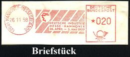 INTERNATIONALE MESSE HANNOVER : (20a) Bzw. 3 HANNOVER-MESSEGELÄNDE/ 2.EUROP./ WERKZEUG-MASCHINEN-/ AUSSTELLUNG:: 1952/72 - Zonder Classificatie