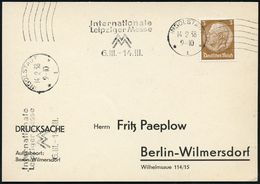 INTERNATIONALE LEIPZIGER MUSTERMESSE (MM) : INGOLSTADT/ *1*/ Internat./ Leipz.Messe/ MM/ 6.III.-14.III. 1938 (14.2.) MWS - Unclassified