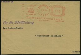 INTERNATIONALE IN- & AUSLANDS-MESSEN : KÖNIGSBERG (PR)/ *1*/ DOK/ Deutsche/ Ostmesse../ 18.-27.AUGUST Messamt 1934 (16.6 - Ohne Zuordnung