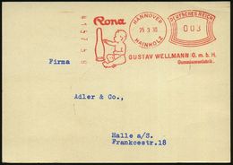 KIND / KLEINKIND / KINDHEIT / JUGEND : HANNOVER/ HAINHOLZ/ GUSTAV WELLMANN GmbH/ Gummiwarenfabrik 1930 (25.3.) Seltener  - Andere & Zonder Classificatie