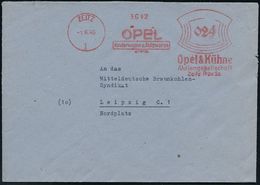 KIND / KLEINKIND / KINDHEIT / JUGEND : ZEITZ/ 1/ OPEL/ Kinderwagen U.Holzwaren/ Opel & Kühne/ AG 1946 (1.6.) Seltener, A - Andere & Zonder Classificatie
