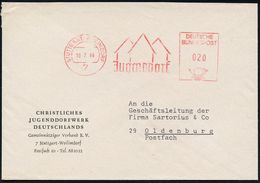 SOS-KINDERDÖRFER / KINDERSCHUTZ : 7 STUTTGART-WEILIMDORF/ Jugenddorf 1964 (18.7.) AFS (Logo) Auf Vordruck-Bf.: CHRISTL.  - Altri & Non Classificati