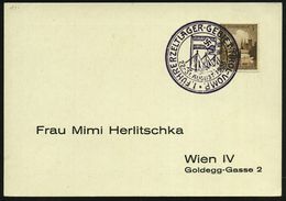 JUGENDORGANISATIONEN : VOMP 1.FÜHRERLAGER GEBIET TIROL 1939 (Aug.) Seltener, Viol. SSt = HJ-Hakenkreuzflagge (u. Zelte)  - Altri & Non Classificati