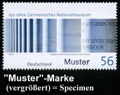 KUNSTMUSEEN / GALERIE : B.R.D. 2002 (Juli) 56 C. "150 Jahre Germanisches Nationalmuseum" Mit Amtl. Handstempel  "M U S T - Musei