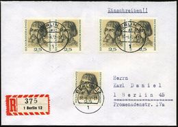 KÜNSTLER & MALER IN DEUTSCHLAND : B.R.D. 1972 (30.6.) 25 Pf. "500. Geburtstag Lucas Cranach D.Ä.", Reine MeF: 5 Stück (2 - Other & Unclassified