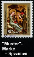 KÜNSTLER & MALER IN DEUTSCHLAND : B.R.D. 1982 (Nov.) 80 + 40 Pf. Weihnachten = "Geburt Christi" (Meister Betram V. Minde - Sonstige & Ohne Zuordnung