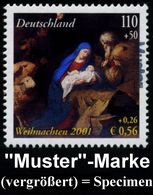 AUSLÄNDISCHE KÜNSTLER & MALER : B.R.D. /  SPANIEN 2001 (Nov.) Weihnachten, Kompl. Satz = 100 + 50 Pf. Gemälde V. A. Rold - Altri & Non Classificati