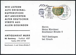 DEUTSCHSPRACHIGE DICHTER & LITERATUR : 86 BAMBERG 2/ M/ E.T.A.Hoffmann/ 200.Geburtstag.. 1976 (15.7.) MWSt = Kopfsilhoue - Schriftsteller