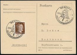 DEUTSCHSPRACHIGE DICHTER & LITERATUR : RENCHEN/ Jährlich Grimmelshausenwoche Im August 1942 (23.11.) HWSt = Brustbild Ha - Schriftsteller