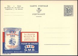 SPIELKARTEN / KARTENSPIELE : BELGIEN 1959 1,50 F. Reklame-P. "Publibel", Grau: FLEUR DE GRUAU..GRANDS MOULINS.. (Mehlpac - Unclassified