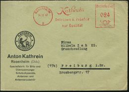 METEOROLOGIE / KLIMA / WETTER : ROSENHEIM/ 2/ Kathrein/ Antennen U.Zubehör.. 1947 (14.11.) AFS Auf Reklame-Bf.: KATHREIN - Klimaat & Meteorologie