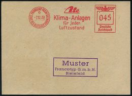 KLIMATECHNIK ( WÄRME- & KÄLTE) : FRANKFURT (MAIN)/ 6/ SDDH/ Ate/ Klima-Anlagen/ Für Jeden/ Luftzustand 1938 (7.12.) AFS  - Non Classificati