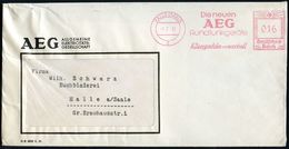 MUSIK ALLGEMEIN : HALLE (SAALE)/ 2/ Die Neuen/ AEG/ Rundfunkgeräte/ Klangschön U.wertvoll 1937 (7.7.) AFS Klar Auf AEG-F - Muziek