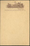 MUSIK ALLGEMEIN : ÖSTERREICH 1892 PP 2 Kr. KFJ Torbogen, Braun: Internat. Musik- U. Theater-Ausst. Wien "Chinesisches Th - Musica