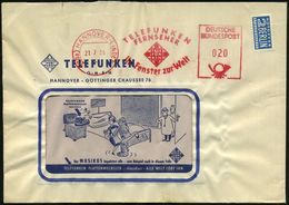 SCHALLPLATTE / GRAMMOPHON / PLATTENSPIELER : (20a) HANNOVER-LINDEN/ TELEFUNKEN/ FERNSEHER/ Ihr Fenster Zur Welt 1955 (21 - Musik