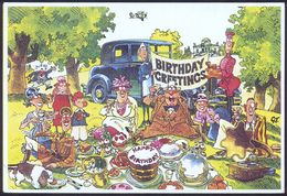 SCHALLPLATTE / GRAMMOPHON / PLATTENSPIELER : GROSSBRITANNIEN 1979 Schmuckblatt-Telegramm "Happy Birthday" (brit. Picknic - Musica