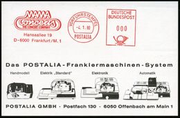 JAZZ / POPULÄRE MUSIK / BLUES / ROCK : 6000 Frankfurt/ M.1 1980 (4.1.) AFS: VORFÜHRSTEMPEL/POSTALIA/MAMA/Concerts , Selt - Musica