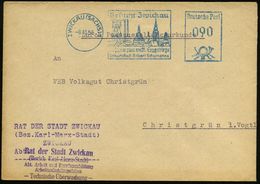 ROBERT SCHUMANN : ZWICKAU (SACHS)1/ Besucht Zwickau/ ..Geburtsstadt Robert Schumanns 1956 (8.11.) Blauer AFS 90 Pf.! (Sc - Muziek