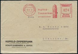 MUSIK-INSTRUMENTE ALLGEMEIN : BÖHLITZ-EHRENBERG/ Hupfeld-/ Zimmermann/ AG 1943 (7.8.) AFS = Fabrik-Turm (im II. Wk. Zers - Musik