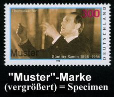 MUSIK-INSTRUMENTE ALLGEMEIN : B.R.D. 1998 (Sept.) 100 Pf. "100. Geburtstag Günther Ramin", Postfr. Mit Amtl. Handstempel - Music