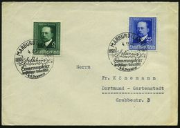 NOBELPREIS / NOBELPREISTRÄGER : MARBURG (LAHN)/ D/ E V Behring/ Erinnerungsfeier.. 1940 (4.12.) SSt Mit UB "d" (Schriftz - Nobelprijs