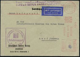 ROTES KREUZ  / DRK / IRK / ROTER HALBMOND : BERLIN SW 61/ Deutsches/ Rotes Kreuz/ Präsidium 1943 (10.11.) Seltener AFS 4 - Croce Rossa