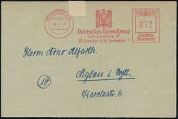 ROTES KREUZ  / DRK / IRK / ROTER HALBMOND : (10) DESDEN A 16/ Deutsches Rotes Kreuz/ Landesstelle 4/ (10) Dresden A 16.. - Croix-Rouge