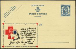 ROTES KREUZ  / DRK / IRK / ROTER HALBMOND : BELGIEN 1941 50 C. Reklame-P Blau: ..Loterij.."Het Pakket Voor Den Gevangene - Rotes Kreuz