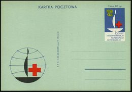 ROTKREUZ-JUBILÄEN : POLEN 1962 40 Gr. Sonder-P U. 60 Gr. Sonder-U: 100 Jahre Genfer Konvention (Rotkreuz-Flammenschale)  - Croix-Rouge