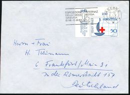 ROTKREUZ-JUBILÄEN : SCHWEIZ 1963 (Mai) MWSt: ASCONA/***/ESPOSIZIONE INT./DELLA CROCE ROSSA/GINEVRA (100 Jahre IRK) Auf E - Red Cross