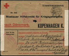 KGF-POST I.WELTKRIEG (1914-18) : MAGDEBURG/ *1m 1917 (2.7.) 1K-Brücke + Roter Ra3: ..Geprüft/MAGDEBURG + Roter Oval-HdN  - Croce Rossa