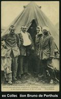 KGF-POST I.WELTKRIEG (1914-18) : FRANKREICH /  DEUTSCHES REICH 1914 S/w.-Foto-Ak.: Deutsche Verwundete Kriegsgefangene V - Croix-Rouge