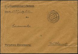 KGF-POST I.WELTKRIEG (1914-18) : ÖSTERREICH 1917 (22.2.) 2K-Steg: KRIEGSGEFANGENENLAGER/a/MAUTHAUSEN Klar Auf Dienst-Bf. - Croce Rossa