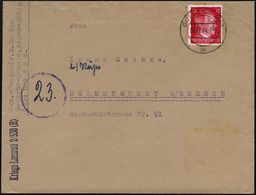 MILITÄR-MEDIZIN / SANITÄTSDIENSTE : GNESEN LAND/ M 1944 (28.12.) 2K-Steg = PSt.I Auf EF 12 Pf. Hitler + Viol. 1L: Kriegs - Medicina