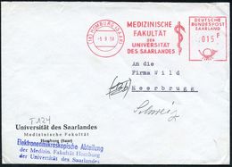 MEDIZIN / GESUNDHEITSWESEN : (18) HOMBURG (SAAR)/ MEDIZINISCHE/ FAKULTÄT/ DER/ UNIVERSITÄT/ DES SAARLANDES 1958 (5.9.) A - Medizin